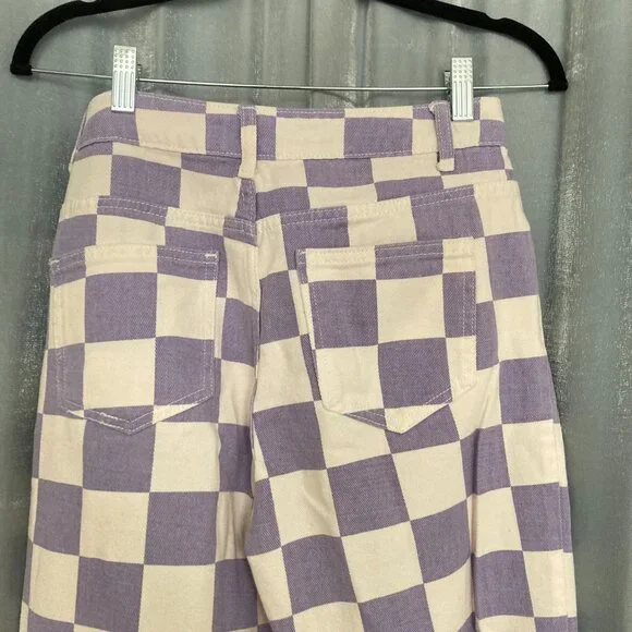 pastel purple checkered pants - Picture 9 of 9